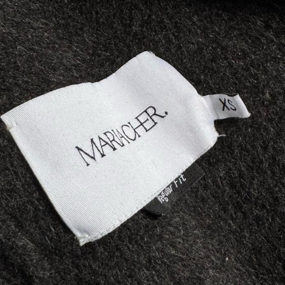 Maria Cher cropped wool alpaca blazer double breasted structured shoulder XS - Picture 6 of 7